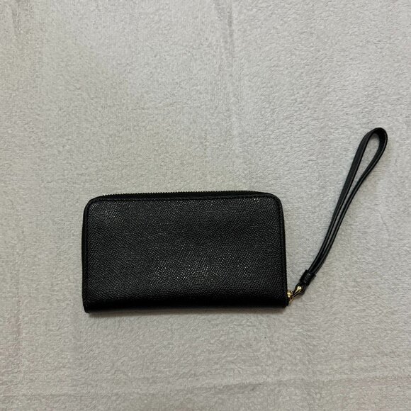 Coach Phone Wristlet Wallet, Black - Picture 2 of 3